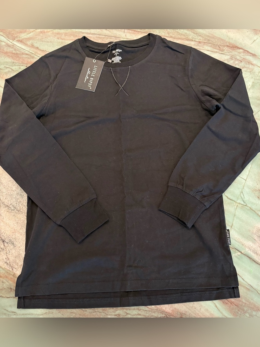 Little Bipsy adult unisex Black Long Sleeve Crewneck